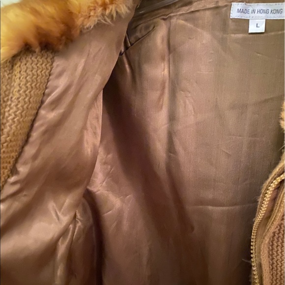 Fur coat vintage zipper - Picture 2 of 2